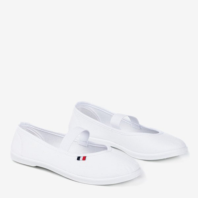 Baskets à enfiler Pruna blanches - Chaussures 1