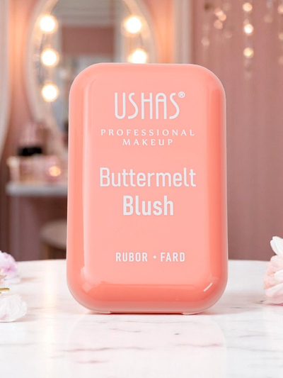 USHAS Fard à joues pressé couleur Sweet Peach