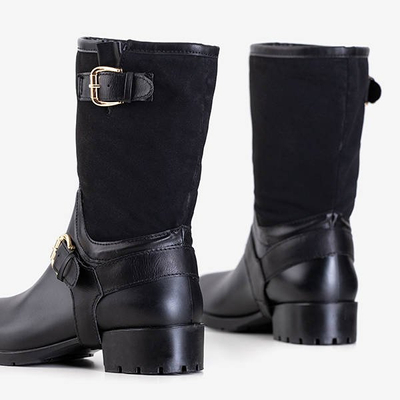 Bottes noires pour femmes a'la galoshes Graca - Footwear