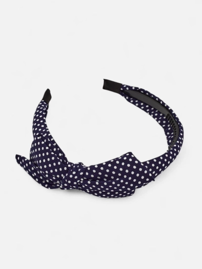 Royalfashion Bandeau pour femmes à pois avec nœud