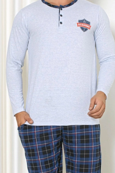 Pyjama à carreaux en coton pour homme Royalfashion
