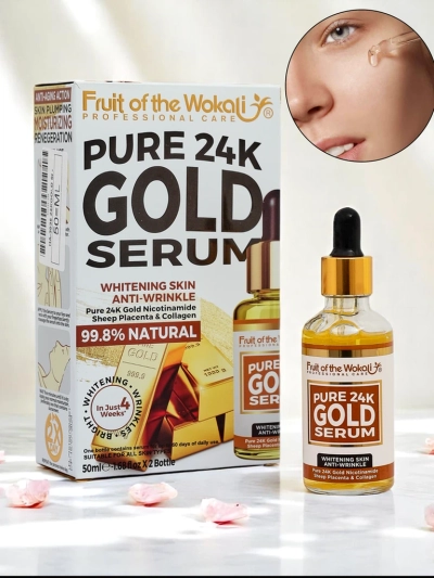 Fruit of the Wokali - Sérum Illumina t et Anti-Rides pour le Visage 24K Or