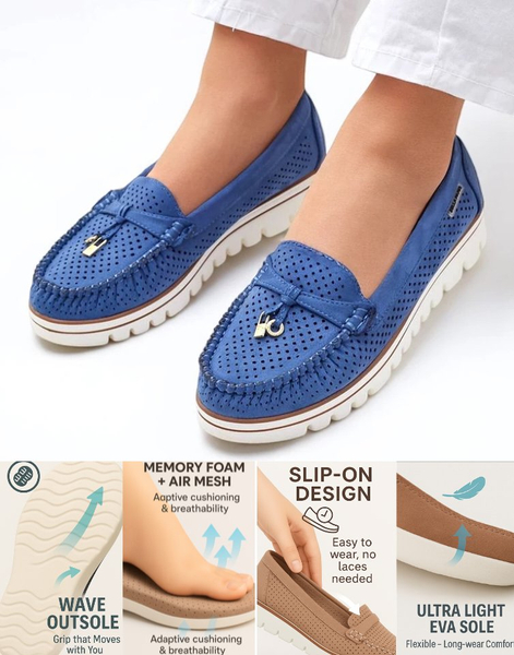 Royalfashion Mocassins découpés pour femmes Elissas