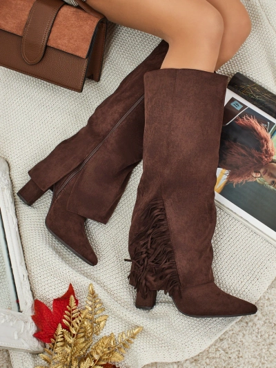 Bottes pour femmes en éco-daim avec tige Rimolea