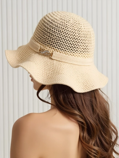 Royalfashion Chapeau femme à bord ondulé Wave Breeze