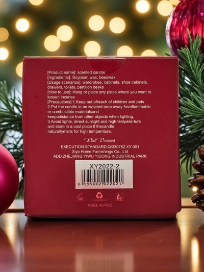 Bougie parfumée de Noël Soirée de Noël