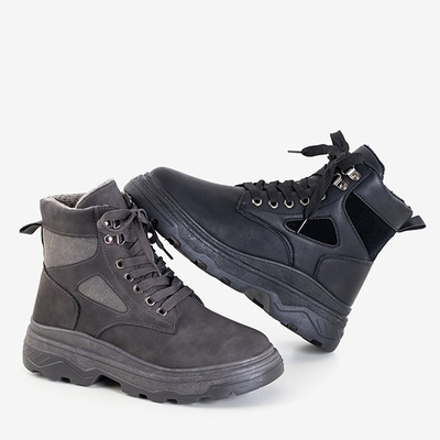 Bottes de neige femme Nevesa à lacets gris foncé - Footwear