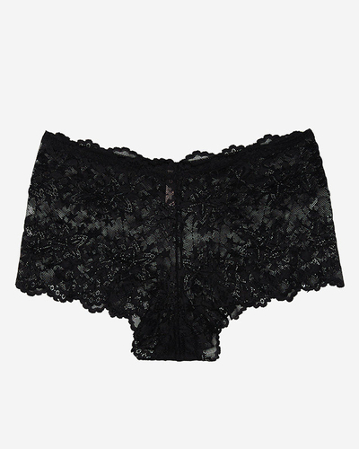 Boxer femme dentelle noire - Sous-vêtements