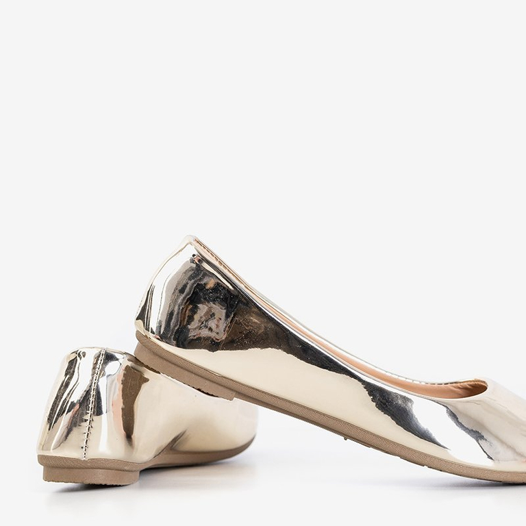 OUTLET Ballerines femme laquées or Fama - Footwear