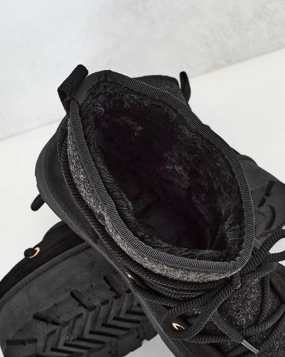 Royalfashion Bottes de neige Filori à lacets pour femmes