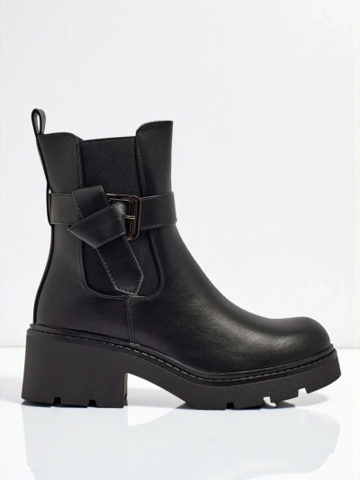 Bottines pour femmes en cuir écologique Velri