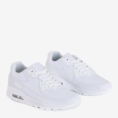 OUTLET Chaussures de sport blanches en cuir écologique Shenia - Footwear