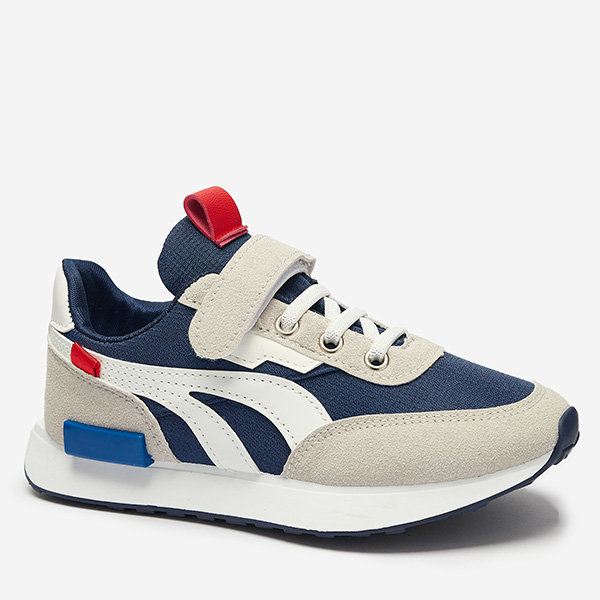 Chaussures de sport pour enfants en bleu marine-gris Kaxo- Footwear