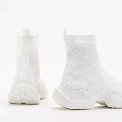 OUTLET Chaussures de sport hautes femme Gohi blanches - Footwear