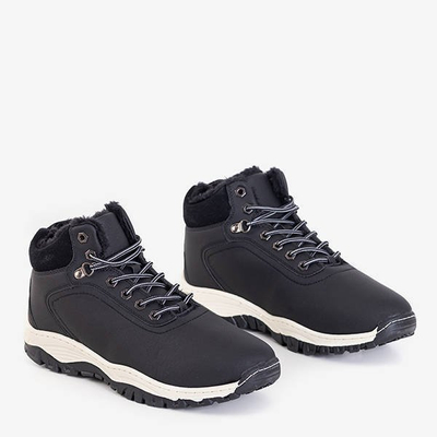 OUTLET Bottes isolées noires avec fourrure Slavkos - Chaussures