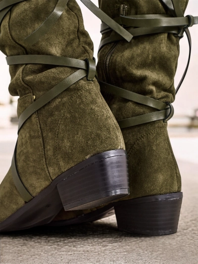Royalfashion Bottes à talons bas Rolizoo