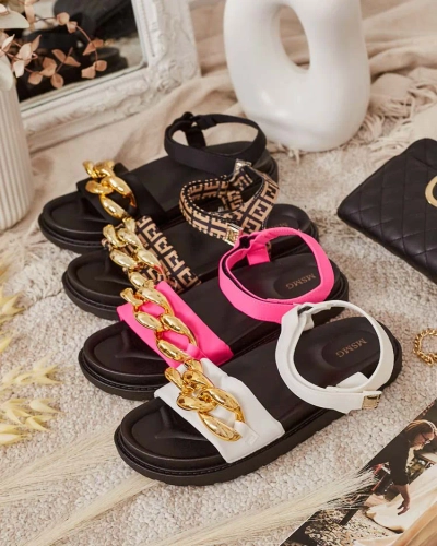 Royalfashion Sandales à chaîne Orette pour femme