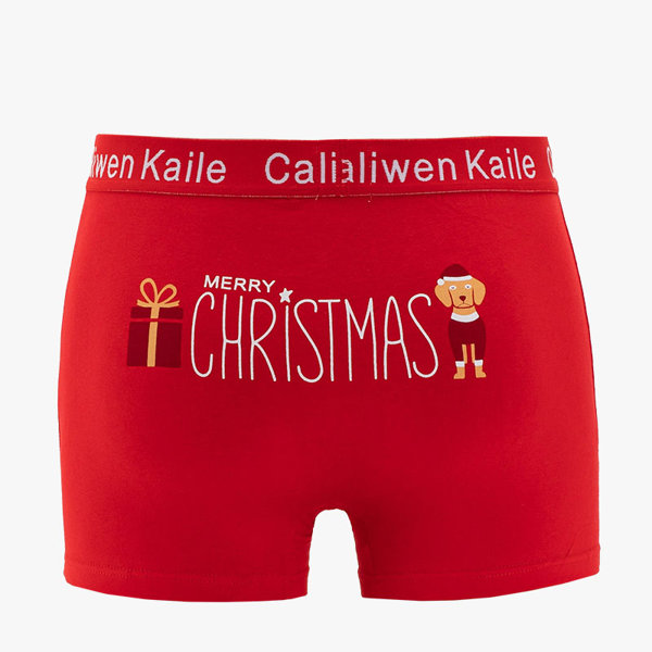 Boxer homme rouge - Sous-vêtements