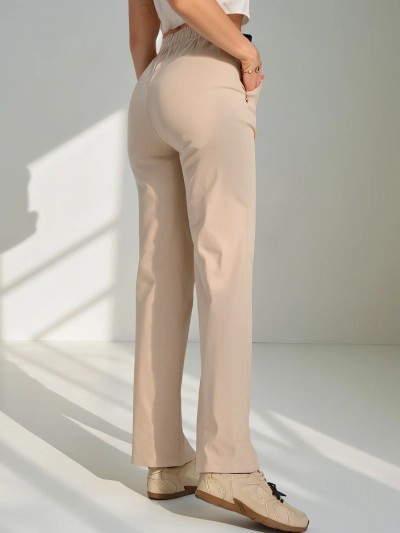 Pantalons larges pour femmes Royalfashion en tissu de coton