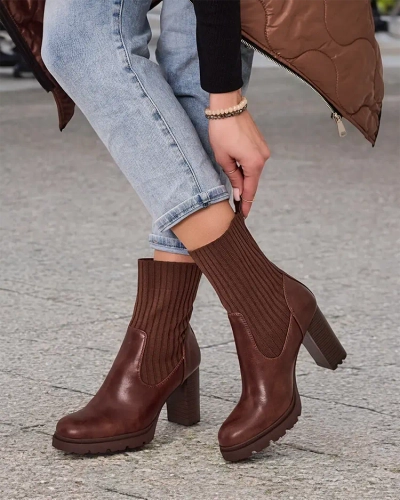 Royalfashion Bottes élégantes pour femmes Tozu