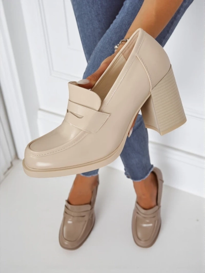 Royalfashion Mocassins pour femmes à talons Minerva
