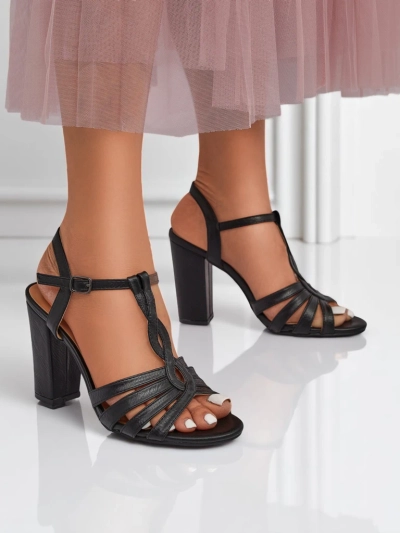 Sandales à talons blocs pour femmes Royalfashion Daffi Élégance