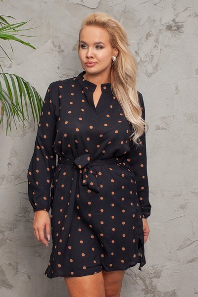 Robe noire à pois - Vêtements