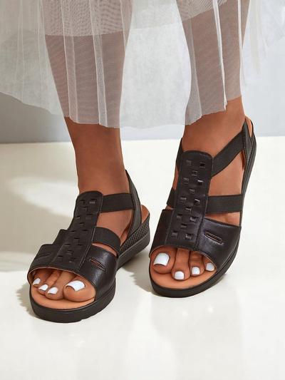 Sandales compensées basses pour femmes Royalfashion Sora