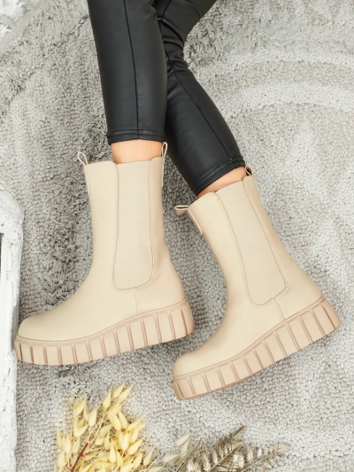 Bottines montantes pour femmes en similicuir écologique Livora