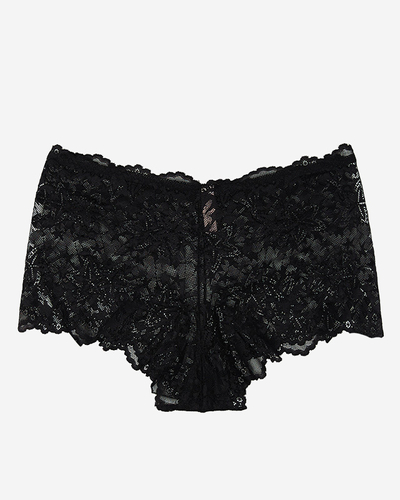 Boxer femme dentelle noire - Sous-vêtements