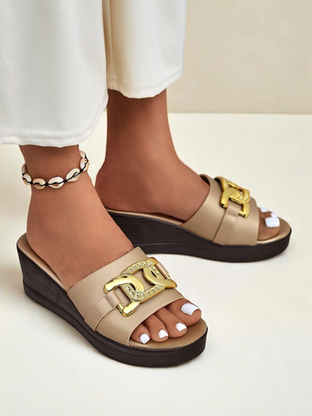 Royalfashion Sandales compensées femme Nolia