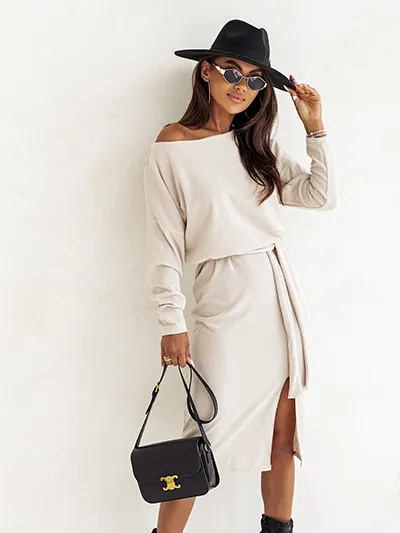 Royalfashion Robe midi pour femme