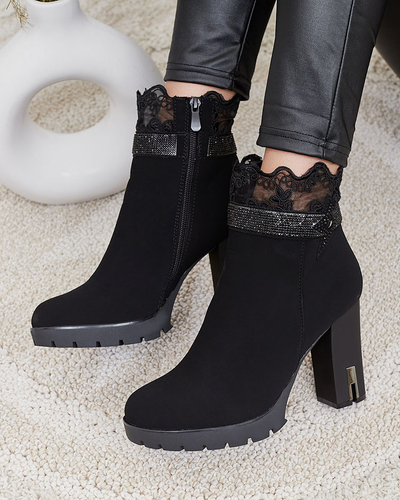 Royalfashion Bottes stiletto décorées Leroleda pour femme