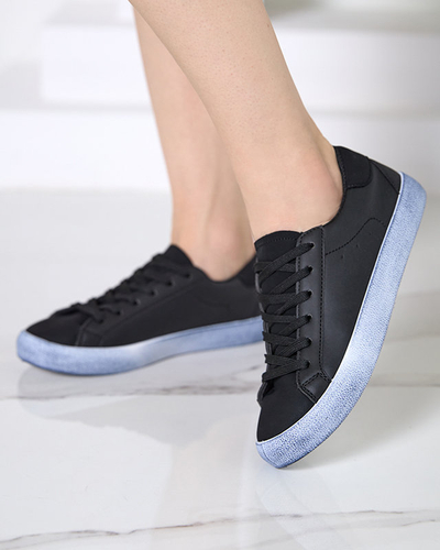 OUTLET Baskets de sport noires pour femmes Asufi- Footwear