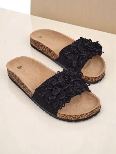 Royalfashion claquettes pour femmes avec accents floraux Occes