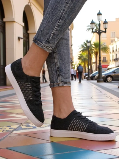 Royalfashion Chaussures de sport en tissu pour femmes Norbiese