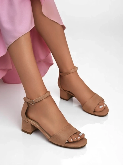 Royalfashion Sandales à talons bas SoftHeels pour femmes