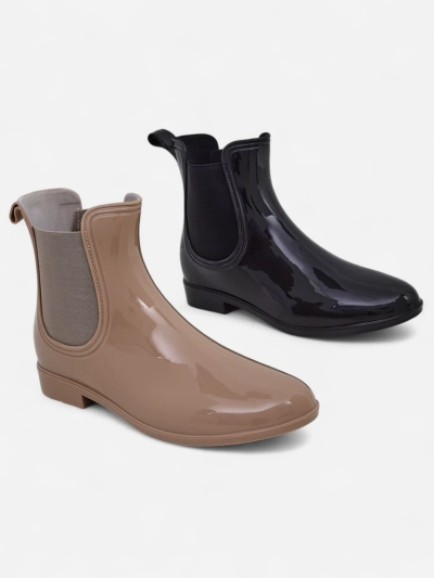 Bottes en caoutchouc laquées Royalfashion pour femmes Seris