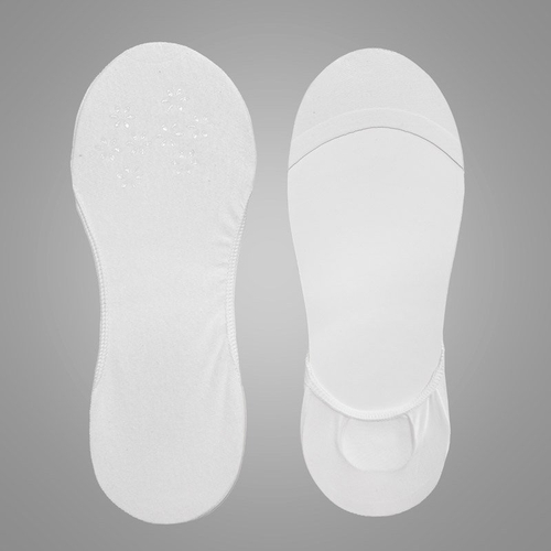 Chaussettes femme ballerines blanches - Chaussettes