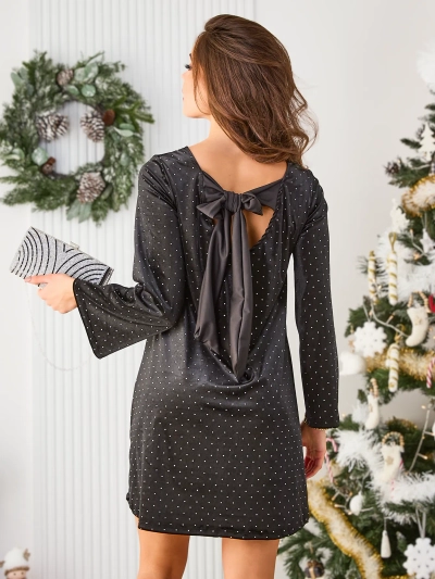 Robe en velours pour femmes de Royalfashion