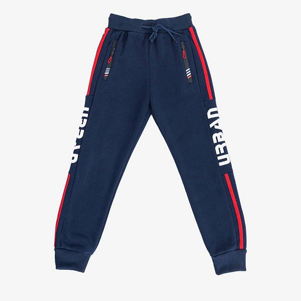Pantalon de survêtement garçon bleu marine - Vêtements
