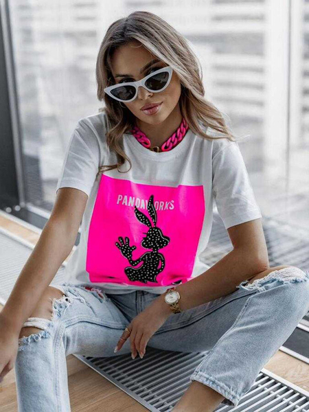 Royalfashion T-shirt imprimé pour femme