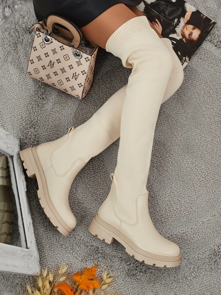 Longues bottes à enfiler pour femmes Orlina