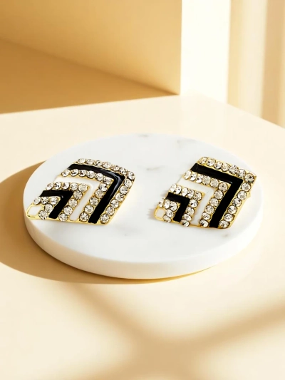 Royalfashion Boucles d'oreilles à clip pour femme avec zirconium cubique