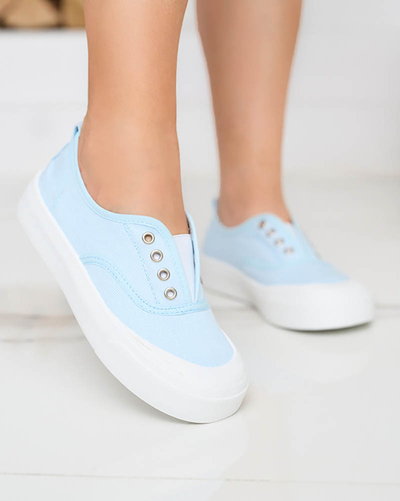 OUTLET Baskets bleues pour femmes avec une semelle plus épaisse Askol- Shoes