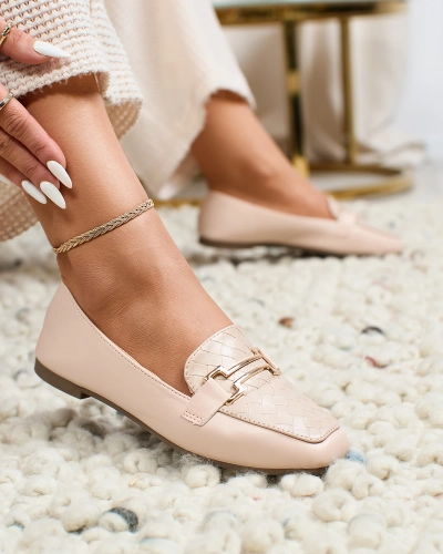 Royalfashion Mocassins femme beige Bulerol