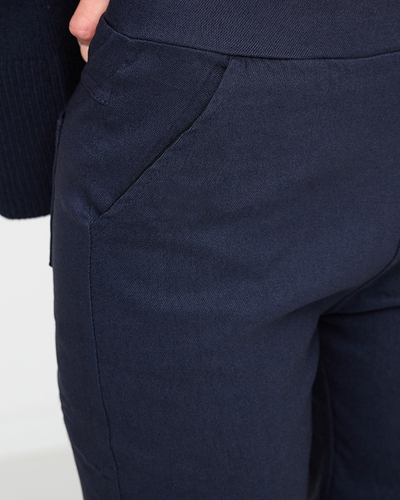 Treggings isolés bleu marine pour femme TAILLE PLUS - Vêtements