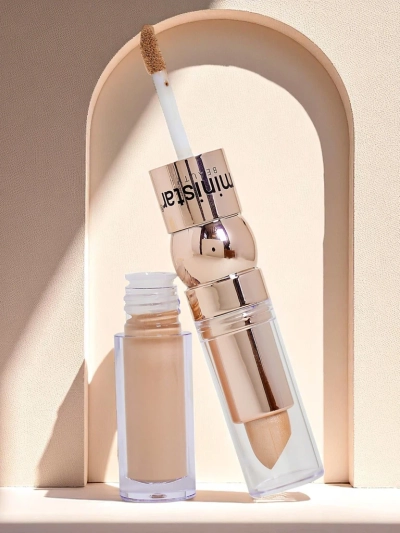 Stick enlumineur et correcteur liquide pour le visage 2-en-1 Beige Doré