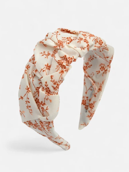 Royalfashion Bandeau à cheveux avec fronces et imprimé
