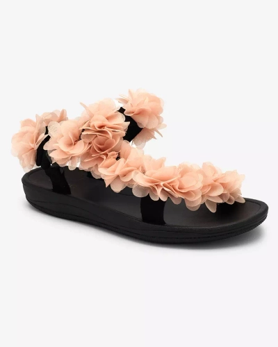 Royalfashion Sandales pour femmes Powder avec fleurs Alferroy